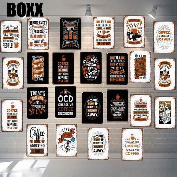 

coffee makes everything okayer vintage metal signs shabby chic wall cafe shop home kitchen decoration 30x20cm