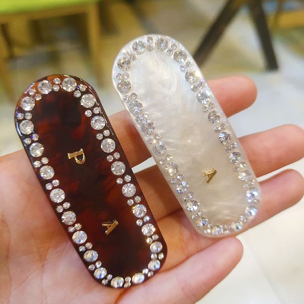 

5 цветов клипов акриловых женщины barrettes мода письмо украшение леди волосы открытого street style девушка шпилька ювелирного, Pink