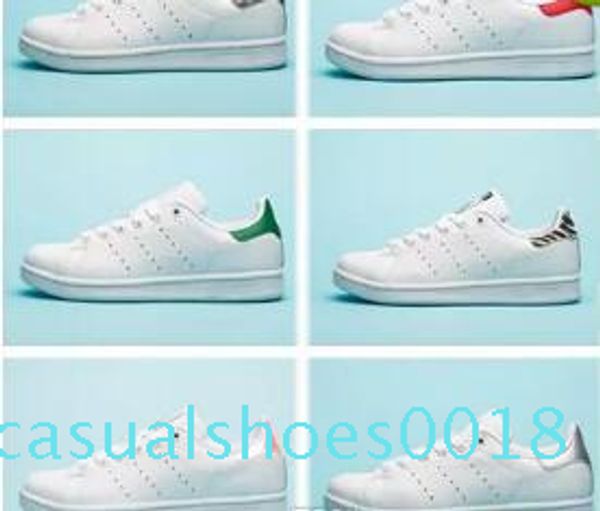 

2018 women men new stan shoes fashion smith sneakers casual leather sport running shoes c18, Black