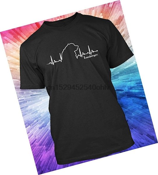 

preshrunk men women leonberger heartbeat tshirt cotton tee short sleeve casual tshirt 4xl