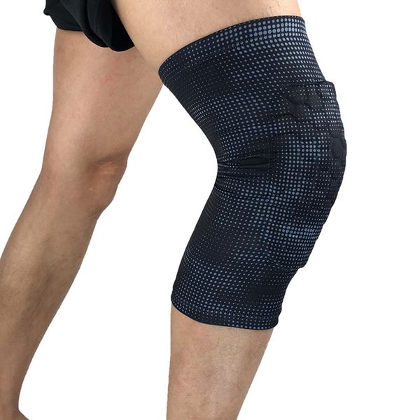 

elbow & knee pads 2021 protective gear honeycomb collision protection shin leggings outdoor basketball football hiking padsun, Black;gray