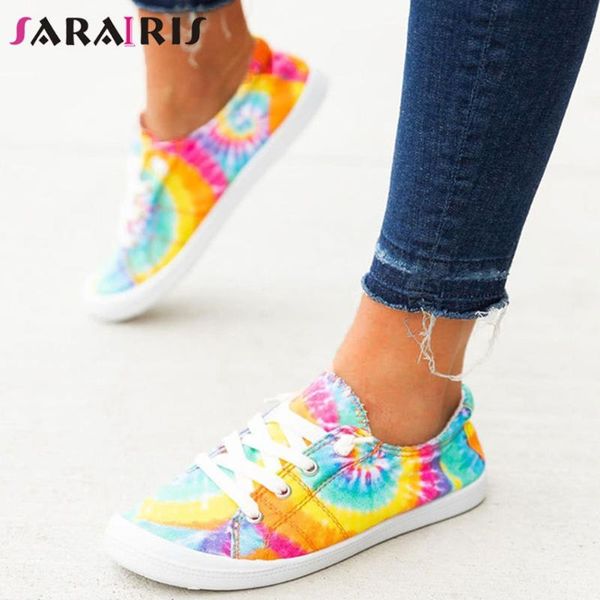 

sarairis big size 35-43 new ins ladies 2020 casual flats colorful flats women fashion lace up mixed colors shoes woman, Black