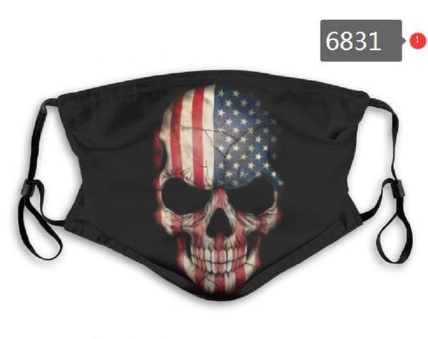 

sell america flag navy army designer face mask 5 layer activated carbon filter waterproof breathable mask m-shaped nose clip mask c13