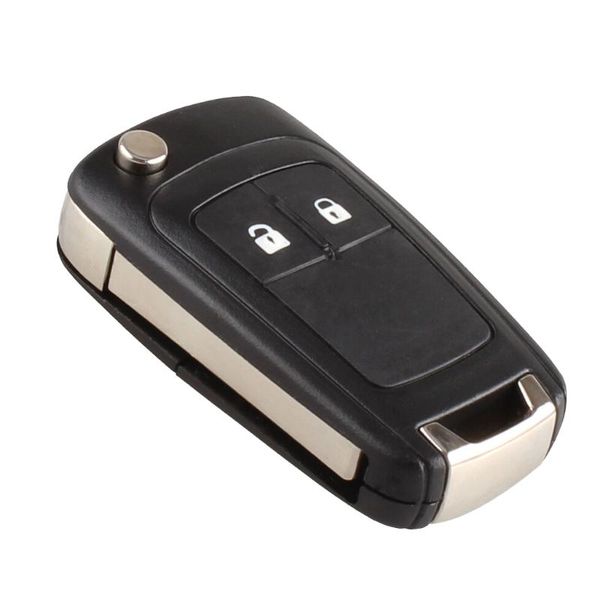 

2 button key fob keyless entry remote shell case pad fits for vauxhall opel automotive, Silver