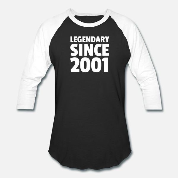 

legendary since 2001 t shirt men print tee shirt s-xxxl letter anti-wrinkle comical summer style letter shirt