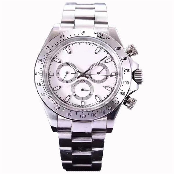 

Luxury watch 39mm Automatic machinery silver Watch automatic Stainless steel sweeping movement All small dials work business watch