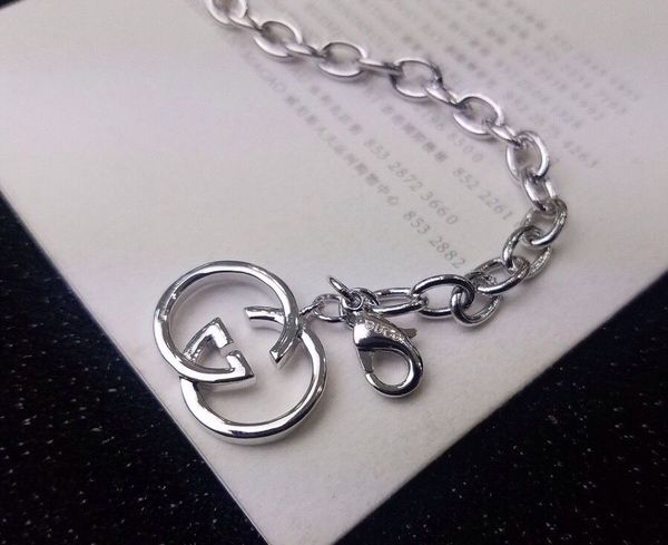 

italy design s925 sivler bracelet for women chain fashion simple ladies link chain bracelets quality jewelry with box a01
