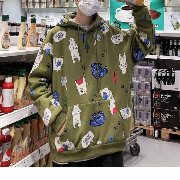 

mens pullovers hoodie hooded hip hop sweatshirts male oversize printed thicken hooded swetshirts men autumn harajuku hoodies, Black