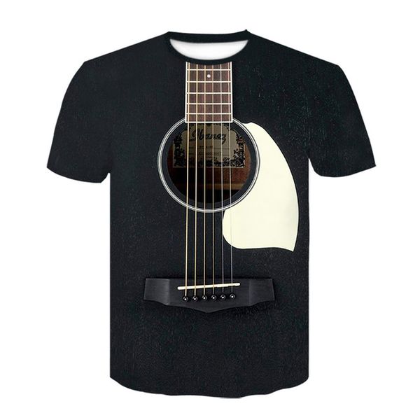 

new guitar retro psychedelic men clothing 3d print shirts plus size kawaii hippie men clothing