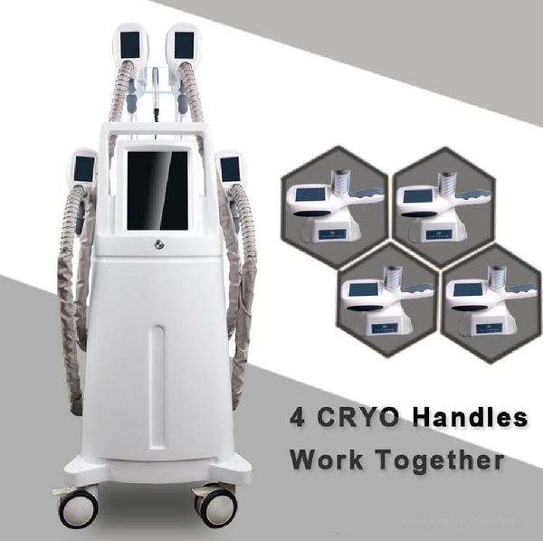 

2020super slim cryolipolysis fat ing machine weight loss cryolipolysis slimming machine 4 cryo handles work together
