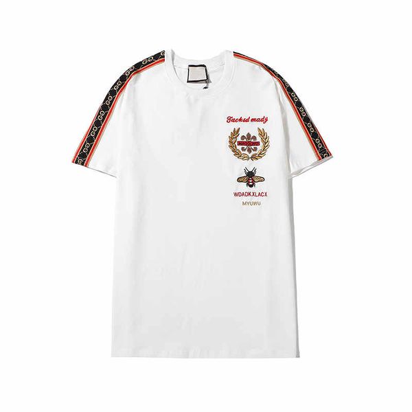 

mens womens t shirt for summer with letter printed fashion men breathable t shirts casual streetwear tees 2 colors, White;black