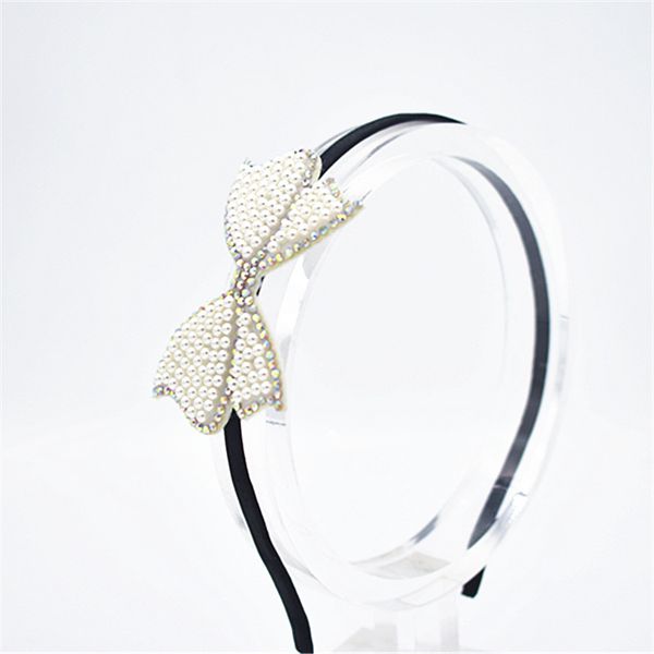 

new sample design imitation pearl hair band girls hair accessories women headband wedding party bridal hoop, Slivery;white