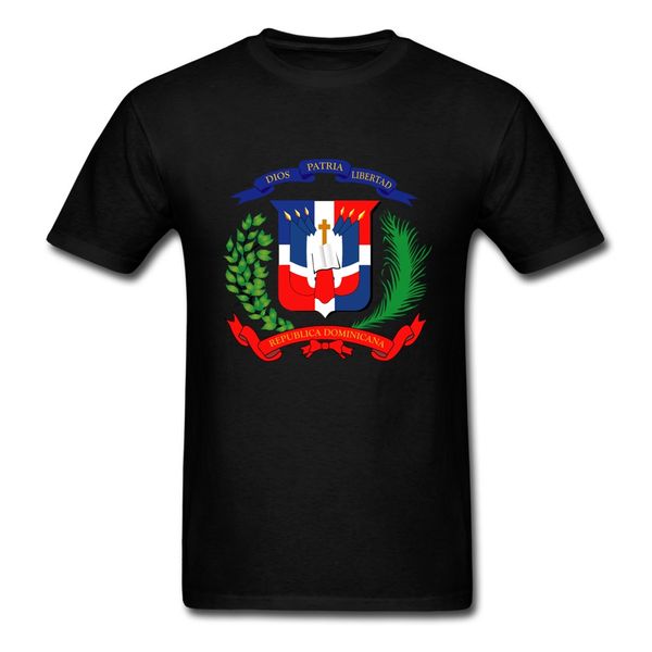

men t-shirt dominican republic flag short sleeved cotton crew neck t-shirt for boy shirt