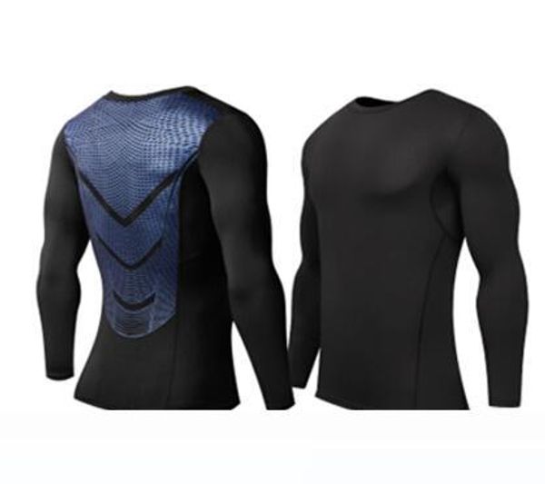 

wholesale-men pro quick dry compression long johns fitness winter gymming male spring autumn sporting runs workout thermal underwear sets, Black;brown