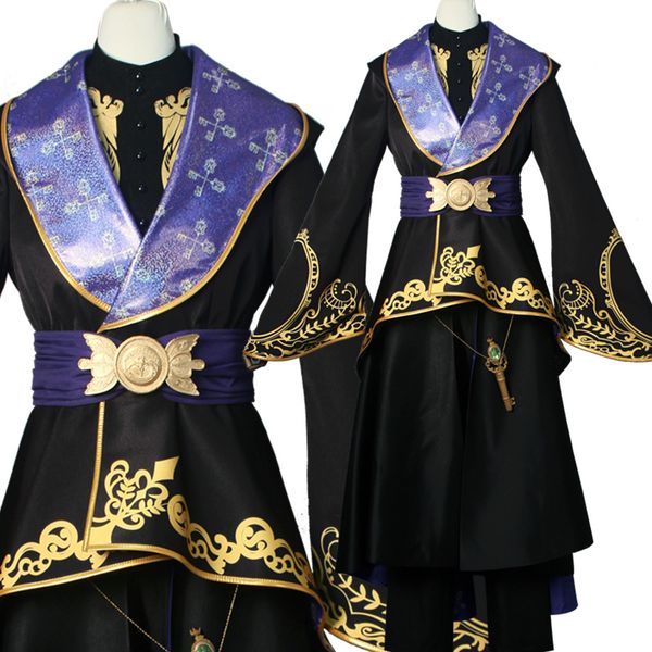 

game twisted-wonderland uniform cosplay costume, Black