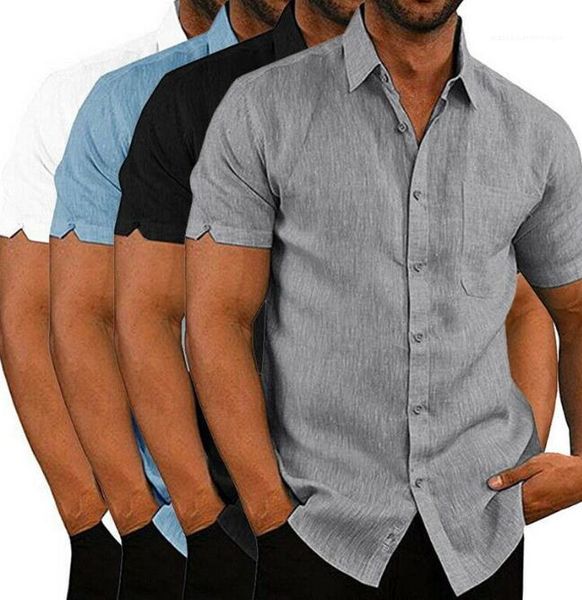 

neck shirts casual coziness street style mens shirts summer mens designer shirts solid color short sleeve lapel, White;black