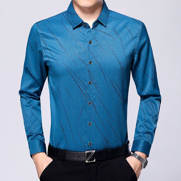 

new arrival men autumn solid smart casual shirts male classic casual long sleeve shirts clothing men a17318, White;black