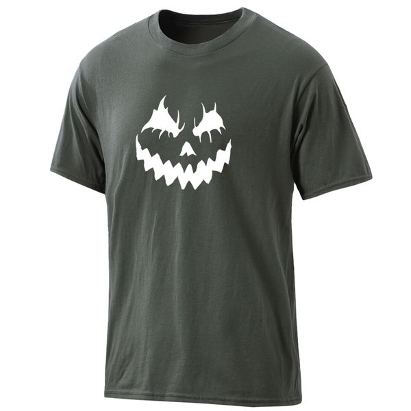 

halloween pumpkin mens cotton t-shirts 2020 summer fashion clothing round neck harajuku hipster leisure male retro homme