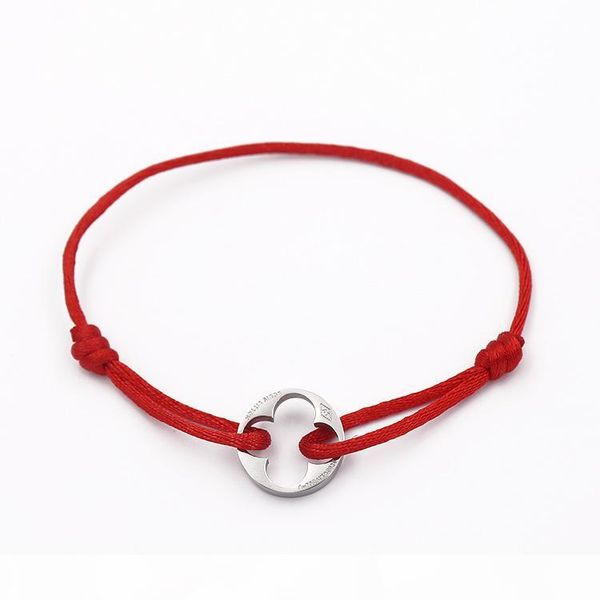 

fashion style women flower bangle handmade rope chain bracelet charm titanium stainless steel three circles carter brand jewelry ps5300, Golden;silver