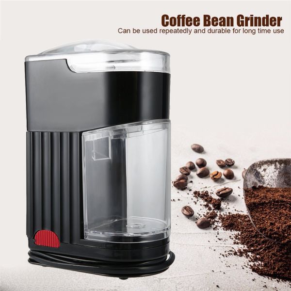 

Multifunctional Electric Coffee Grinder Stainless Steel Mini Electric Coffee Maker Or Bean Grinder Black US Plug