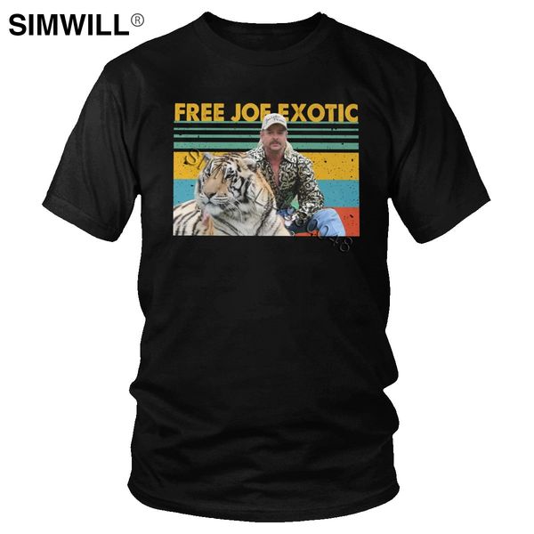 

cool vintage joe exotic tshirt men short-sleeve the tiger king t-shirt summer tee shirt cotton regular fit merch gift