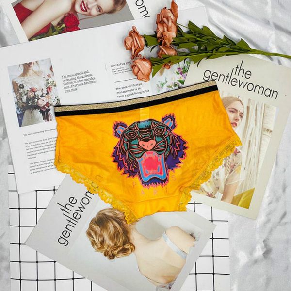 

kxxxo womens new underwaer fashion tiger pattern with letters on back 2020 new girls mesh briefs womens boxers wholesale, Black;pink