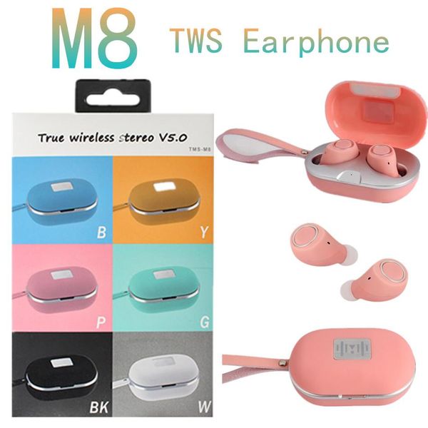 

cgjxstws -m8 usb wireless bluetooth5 .0 3 .1v 250mah stereo headset touch control sport earphones portable mic headphones sport earbuds