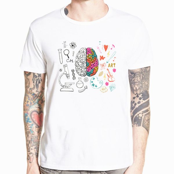 

geek brain t shirt science chemistry biology art geography math physics cool fashion punk t-shirt casual funny style streetwear