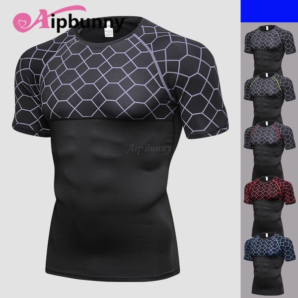 

net printed men's short sleeve shirt fitness clothes running jogging quick dry breathable workout tee sport clothes, White;red