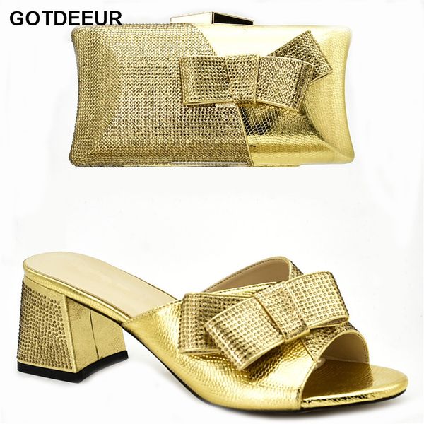 

latest italian designer shoes and bags matching set decorate with rhinestone women shoes high heel luxury women designers, Black