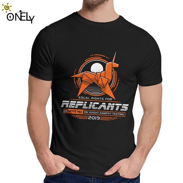 

round collar equal rights for replicants blade runner 2049 movie t shirt popular for male pure cotton t shirt s-6xl