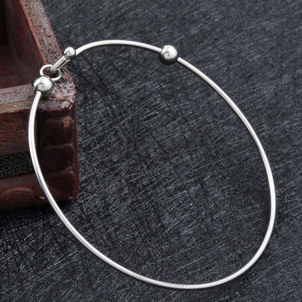 

ijb0439 diy handmade tone wire expandable bracelet with bead fashion jewelry adjustable bracelets and bangles stainless, Black