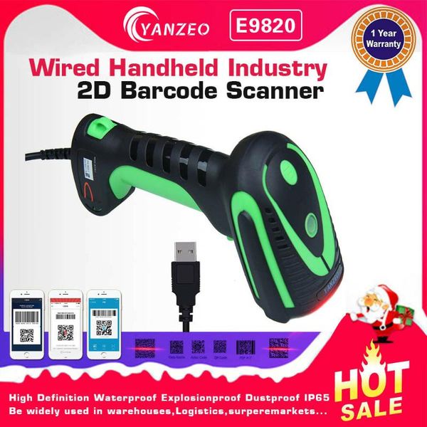 

scanners 2d scanner ip68 industrial rugged handheld high definition 1d barcode qr code image e9820