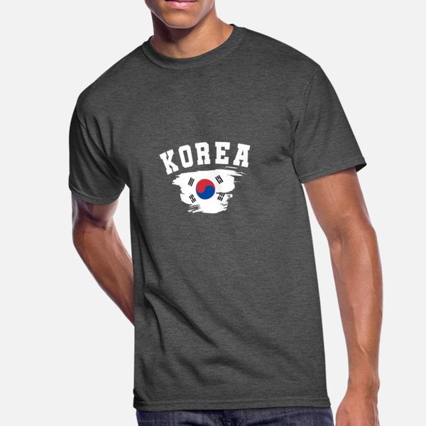 

north korea south korea gift asia banner t shirt men design cotton size s-3xl clothing anti-wrinkle funny summer style original shirt
