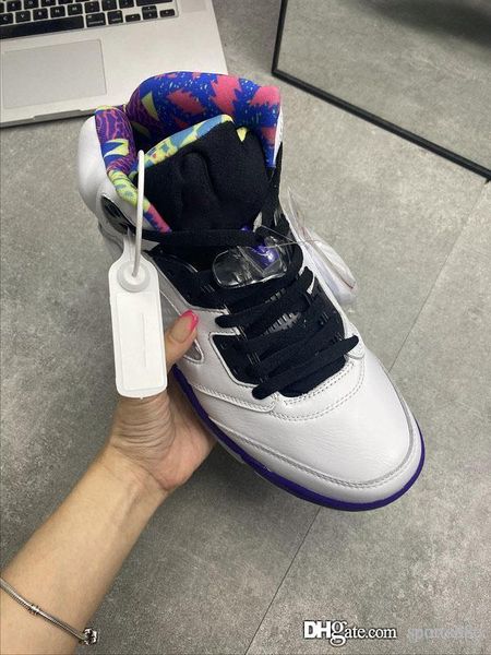 

2020 air authentic 5 alternate bel-air basketball shoes 5s white retro sneakers court purple-racer pink-ghost green men sports shoes