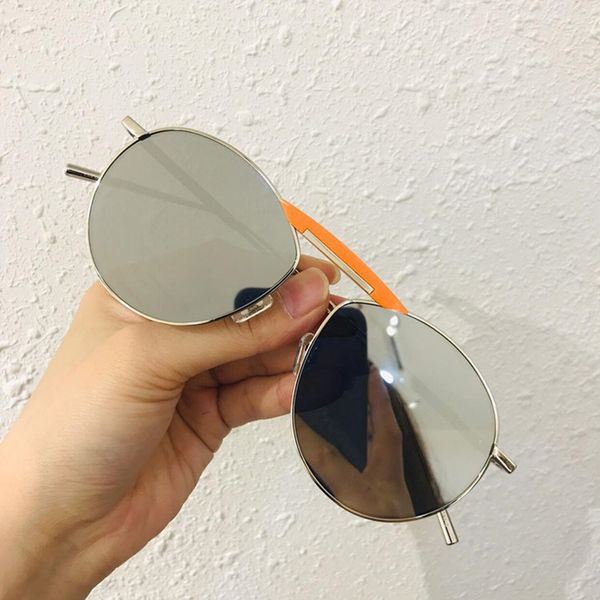 

2020 young double-color sunglasses uv400 quality metal round hd revo sunglasses 56-17-145 full-set packing outlet high quality