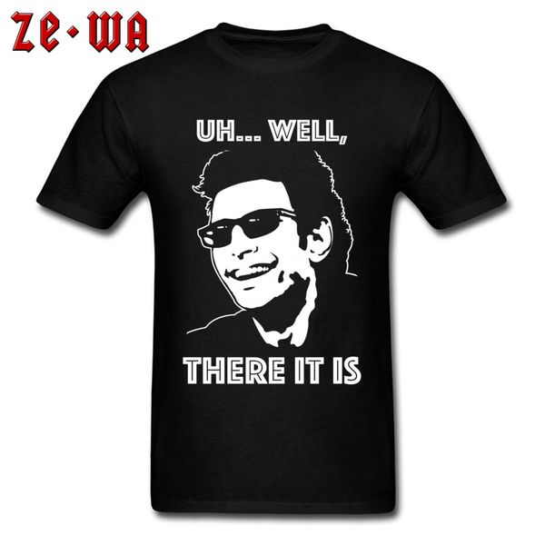 

ian malcolm character features t shirt jurassic park chaos theory movie tshirts cotton fashion clothes drop ship