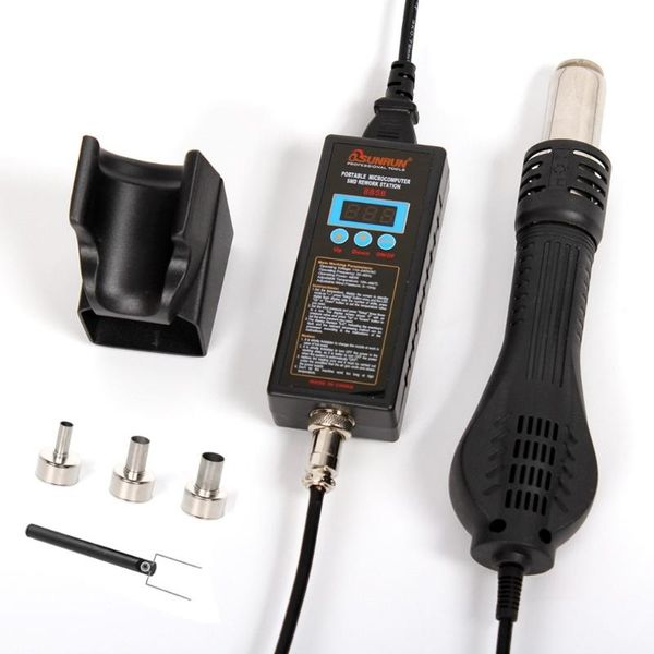 

repair tool 1 set 8858 110v 220v portable bga rework solder station air gun led digital display heat gun