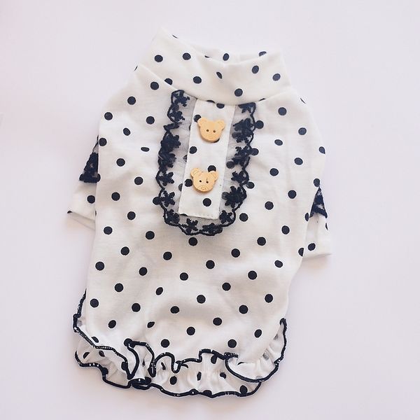 

denim blue pet dresses for small dog lace tutu overall puppy clothing for small medium breeds animal pitbull poodle