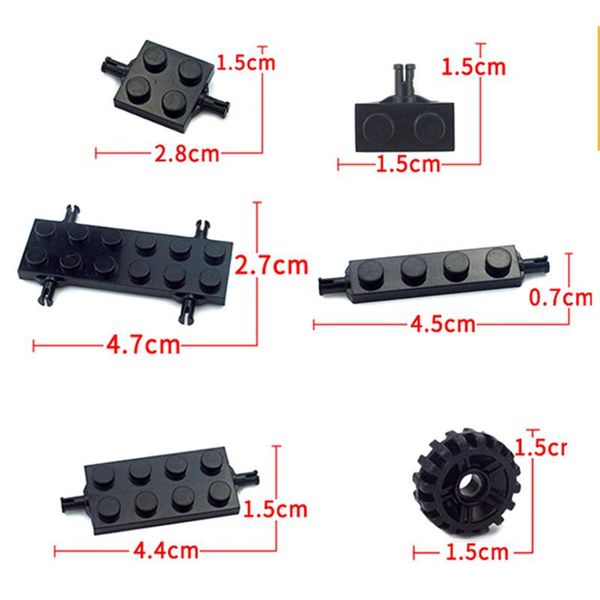 

building blocks city classic cars wheel shaft plate technic accessories racing car moc parts compatible all brands bricks yxlrax rimmer
