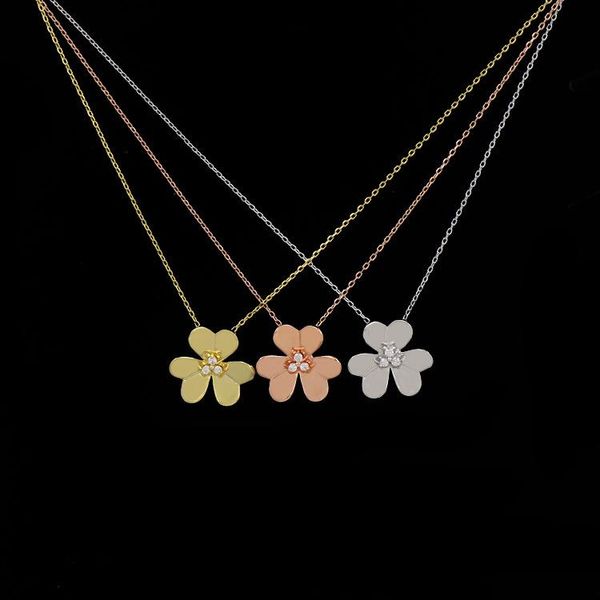 

fashion new flower necklace for women gold plated, Silver