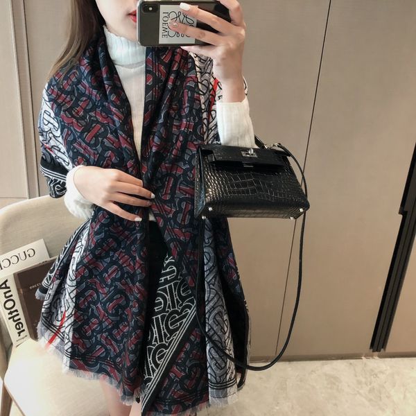 

autumn and winter new women's pure cashmere blended shawls will become a new fashion youth, smooth and warm new scarf welcome to buy, Blue;gray