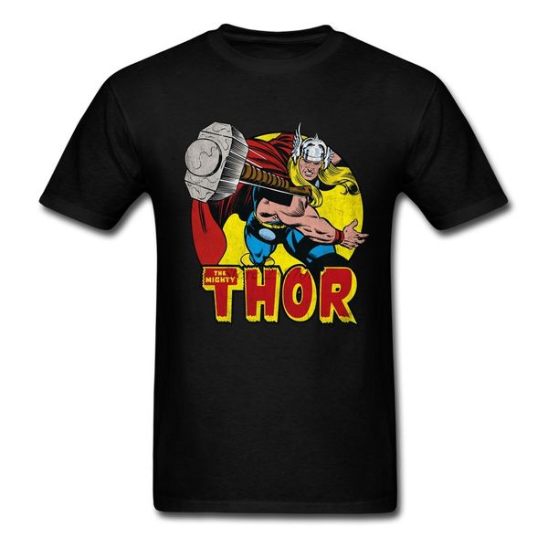 

thor springs into action t shirt xxxl custom short sleeve men's t-shirts summer couple o-neck cotton t shirt