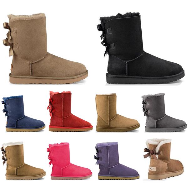 

australia women snow boots triple black chestnut pink navy blue grey fashion classic ankle short boot womens winter shoes size 36-41