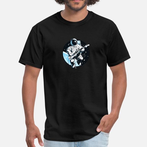 

astronaut guitarist space musician music lover t shirt men fitness tee shirt o-neck natural fitness basic spring letter shirt