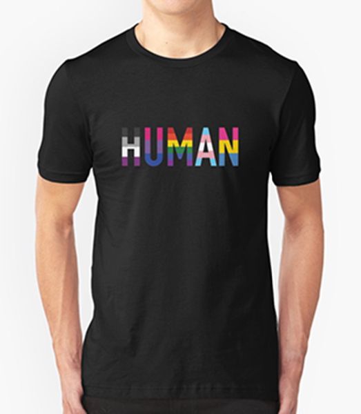 

human t shirt lgbt pride lesbian funny scfi birthday present gift gay rainbow 2019 new fashion brand o-neck men t shirt