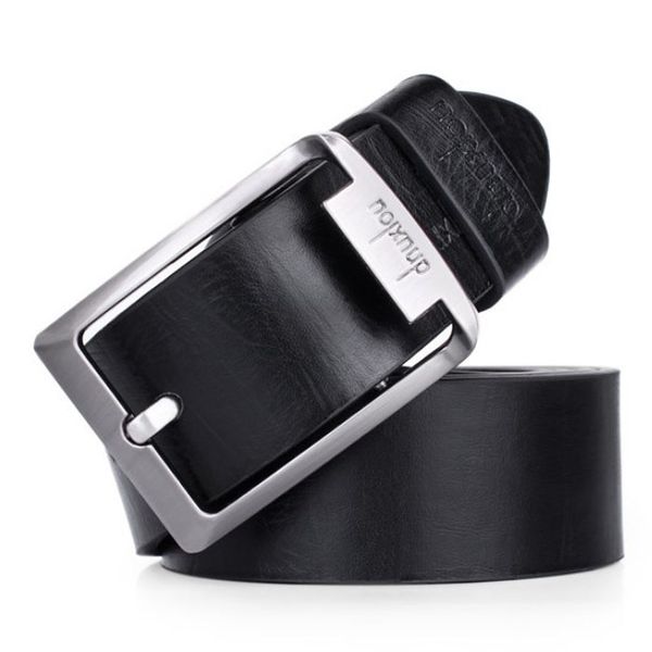 

men's belt new mens leather single prong belt business casual dress metal buckle waist strap belts wholesale #5, Black;brown