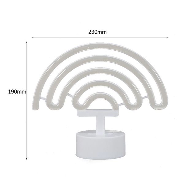 

decorative led rainbow shaped neon sign light wall decor art neon sign home decoration bedroom christmas valentine s day party