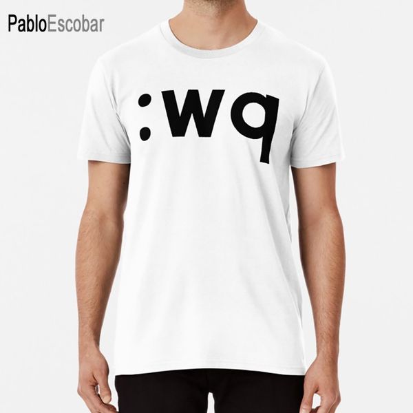

wq - black text for vi/vim users t shirt vi vim programmer programming developer admin sysadmin programmer humor system