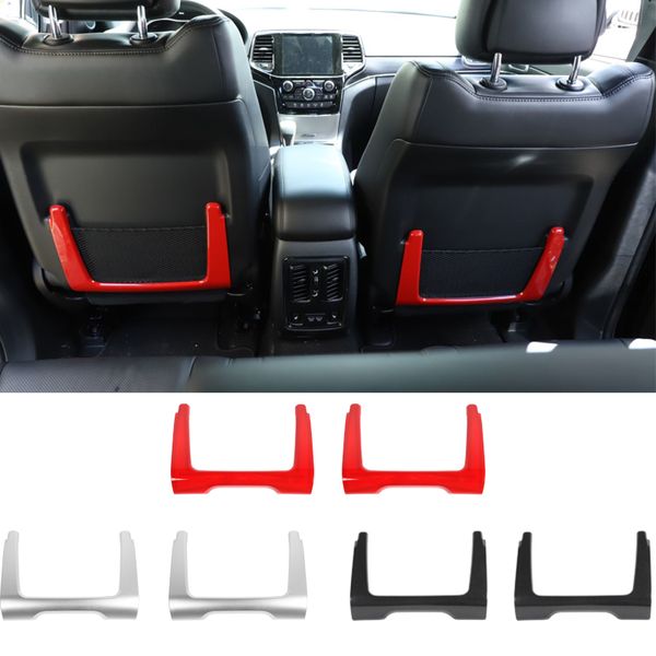 ABS Car Seat Rear Net Pocket Decoration Trim per Jeep Grand Cherokee 2011 UP Accessori per interni auto